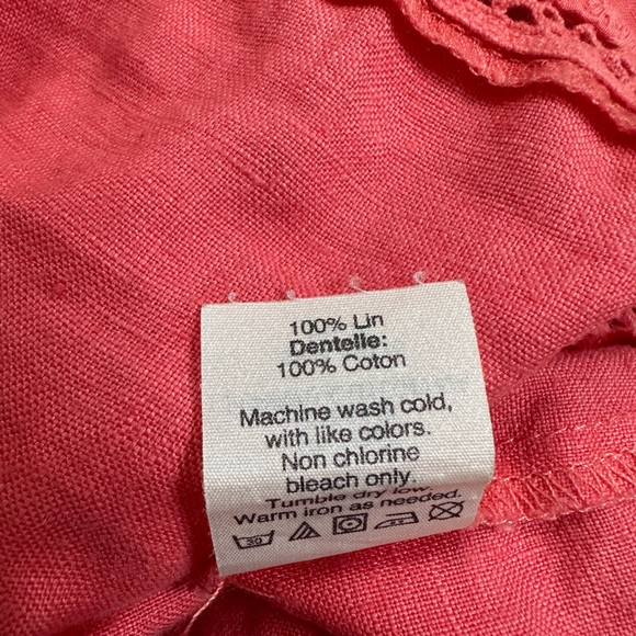 J.Crew 100% Linen Eyelet Blouse - Picture 6 of 6